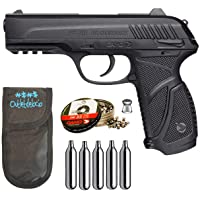 Los mejores  - Outletdelocio. Pack Pistola Perdigón Gamo PT-85 4-5mm Blowback. + Funda + balines + bombonas co2 23054-29318-38203